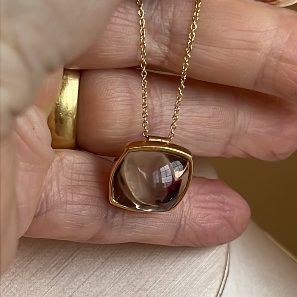 18 karat gold, Baccarat pendant necklace - Picture 5 of 9